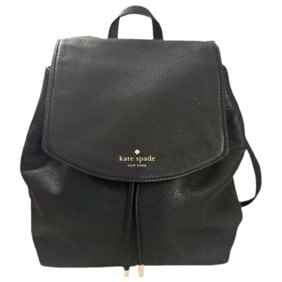 kate spade Handbags - Kate Spade WKRU3939 Black Pebble Leather Mulberry Street Breezy Small Backpack